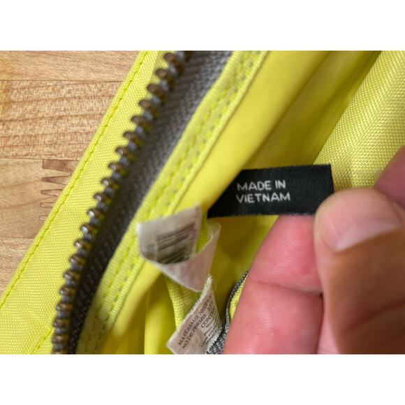 MARC JACOBS Backpack Yellow Leather Trim Gold Buckles Mother Bag Designer - Picture 11 of 16